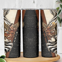 Nike Goddess Skinny Tumbler Winged Goddess Lyre Instrument And Greek Key
