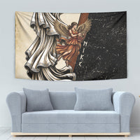 Nike Goddess Tapestry Winged Goddess Lyre Instrument And Greek Key