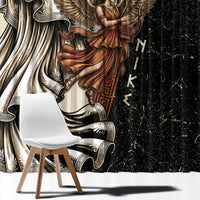 Nike Goddess Window Curtain Winged Goddess Lyre Instrument And Greek Key
