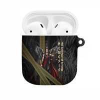 Nemesis Goddess Of Revenge AirPods Case Winged Nemesis Scales Of Justice - Gold Greek Key