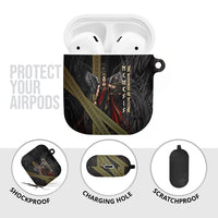Nemesis Goddess Of Revenge AirPods Case Winged Nemesis Scales Of Justice - Gold Greek Key