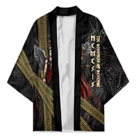 Nemesis Goddess Of Revenge Kimono Winged Nemesis Scales Of Justice - Gold Greek Key