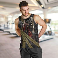 Nemesis Goddess Of Revenge Men Tank Top Winged Nemesis Scales Of Justice - Gold Greek Key