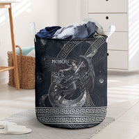 Nemesis Goddess Laundry Basket Winged Nemesis Crescent Moon Sword Greek Key