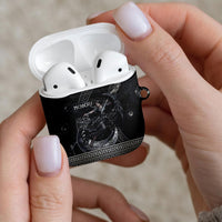 Nemesis Goddess AirPods Case Winged Nemesis Crescent Moon Sword Greek Key