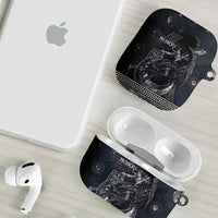 Nemesis Goddess AirPods Case Winged Nemesis Crescent Moon Sword Greek Key