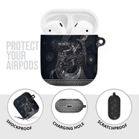Nemesis Goddess AirPods Case Winged Nemesis Crescent Moon Sword Greek Key