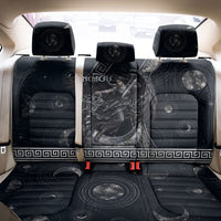 Nemesis Goddess Back Car Seat Cover Winged Nemesis Crescent Moon Sword Greek Key