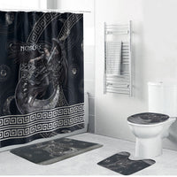 Nemesis Goddess Bathroom Set Winged Nemesis Crescent Moon Sword Greek Key