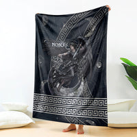 Nemesis Goddess Blanket Winged Nemesis Crescent Moon Sword Greek Key