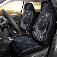 Nemesis Goddess Car Seat Cover Winged Nemesis Crescent Moon Sword Greek Key