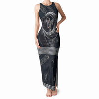 Nemesis Goddess Tank Maxi Dress Winged Nemesis Crescent Moon Sword Greek Key