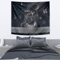 Nemesis Goddess Tapestry Winged Nemesis Crescent Moon Sword Greek Key