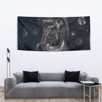 Nemesis Goddess Tapestry Winged Nemesis Crescent Moon Sword Greek Key