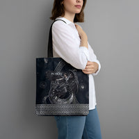 Nemesis Goddess Tote Bag Winged Nemesis Crescent Moon Sword Greek Key
