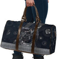 Nemesis Goddess Travel Bag Winged Nemesis Crescent Moon Sword Greek Key