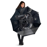 Nemesis Goddess Umbrella Winged Nemesis Crescent Moon Sword Greek Key