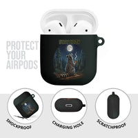 Raccoon Stay Wild Stay Cozy Camping AirPods Case Starry Night Forest Wildlife