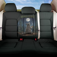 Raccoon Stay Wild Stay Cozy Camping Back Car Seat Cover Starry Night Forest Wildlife