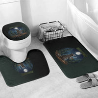 Raccoon Stay Wild Stay Cozy Camping Bathroom Set Starry Night Forest Wildlife