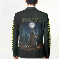 Raccoon Stay Wild Stay Cozy Camping Blazer Starry Night Forest Wildlife