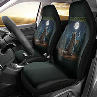 Raccoon Stay Wild Stay Cozy Camping Car Seat Cover Starry Night Forest Wildlife