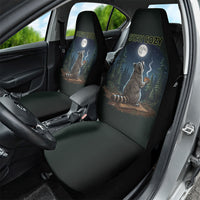 Raccoon Stay Wild Stay Cozy Camping Car Seat Cover Starry Night Forest Wildlife