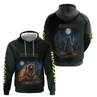 Raccoon Stay Wild Stay Cozy Camping Hoodie Starry Night Forest Wildlife