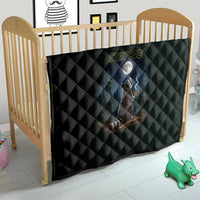 Raccoon Stay Wild Stay Cozy Camping Quilt Starry Night Forest Wildlife