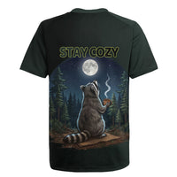 Raccoon Stay Wild Stay Cozy Camping Rugby Jersey Starry Night Forest Wildlife