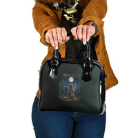 Raccoon Stay Wild Stay Cozy Camping Shoulder Handbag Starry Night Forest Wildlife