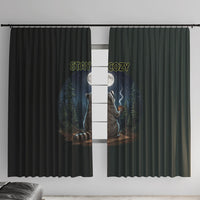 Raccoon Stay Wild Stay Cozy Camping Window Curtain Starry Night Forest Wildlife