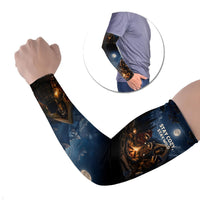 Raccoons Campfire Stay Cozy Stay Wild Arm Sleeves Starry Night Forest Wildlife