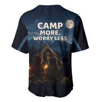 Raccoons Campfire Stay Cozy Stay Wild Baseball Jersey Starry Night Forest Wildlife