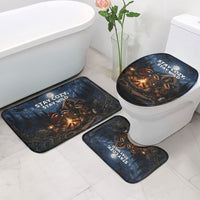 Raccoons Campfire Stay Cozy Stay Wild Bathroom Set Starry Night Forest Wildlife