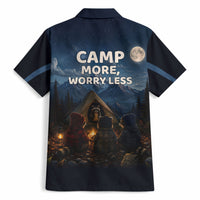 Raccoons Campfire Stay Cozy Stay Wild Hawaiian Shirt Starry Night Forest Wildlife