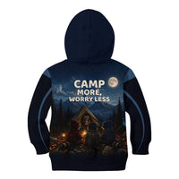 Raccoons Campfire Stay Cozy Stay Wild Kid Hoodie Starry Night Forest Wildlife