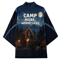 Raccoons Campfire Stay Cozy Stay Wild Kimono Starry Night Forest Wildlife