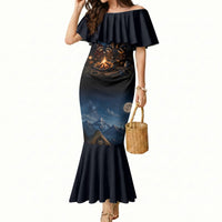 Raccoons Campfire Stay Cozy Stay Wild Mermaid Dress Starry Night Forest Wildlife