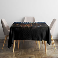 Raccoons Campfire Stay Cozy Stay Wild Tablecloth Starry Night Forest Wildlife
