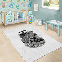 Raccoon I Am Not A Raccoon I Am A Trash Panda Area Rug Funny Animal Meme Grayscale Sketch Illustration