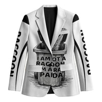 Raccoon I Am Not A Raccoon I Am A Trash Panda Blazer Funny Animal Meme Grayscale Sketch Illustration