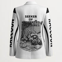 Raccoon I Am Not A Raccoon I Am A Trash Panda Blazer Funny Animal Meme Grayscale Sketch Illustration