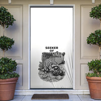 Raccoon I Am Not A Raccoon I Am A Trash Panda Door Cover Funny Animal Meme Grayscale Sketch Illustration