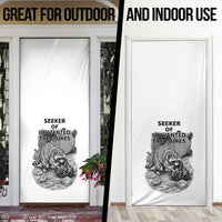 Raccoon I Am Not A Raccoon I Am A Trash Panda Door Cover Funny Animal Meme Grayscale Sketch Illustration