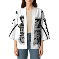 Raccoon I Am Not A Raccoon I Am A Trash Panda Kimono Funny Animal Meme Grayscale Sketch Illustration
