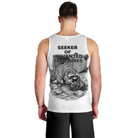 Raccoon I Am Not A Raccoon I Am A Trash Panda Men Tank Top Funny Animal Meme Grayscale Sketch Illustration