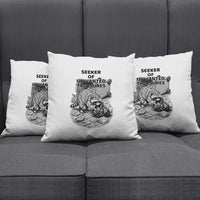 Raccoon I Am Not A Raccoon I Am A Trash Panda Pillow Cover Funny Animal Meme Grayscale Sketch Illustration