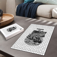 Raccoon I Am Not A Raccoon I Am A Trash Panda Puzzle Funny Animal Meme Grayscale Sketch Illustration