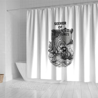 Raccoon I Am Not A Raccoon I Am A Trash Panda Shower Curtain Funny Animal Meme Grayscale Sketch Illustration